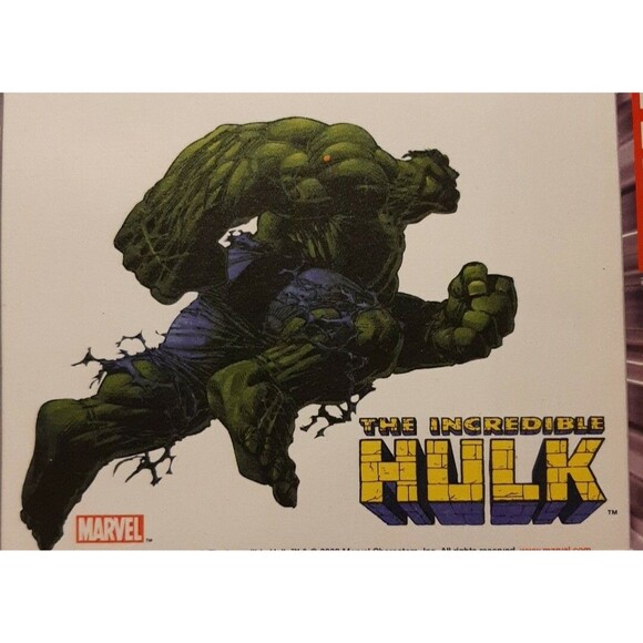 New 2003 Marvel Kalan Window Clings Decal Captain America Hulk Avengers MCU Gift - Picture 7 of 8